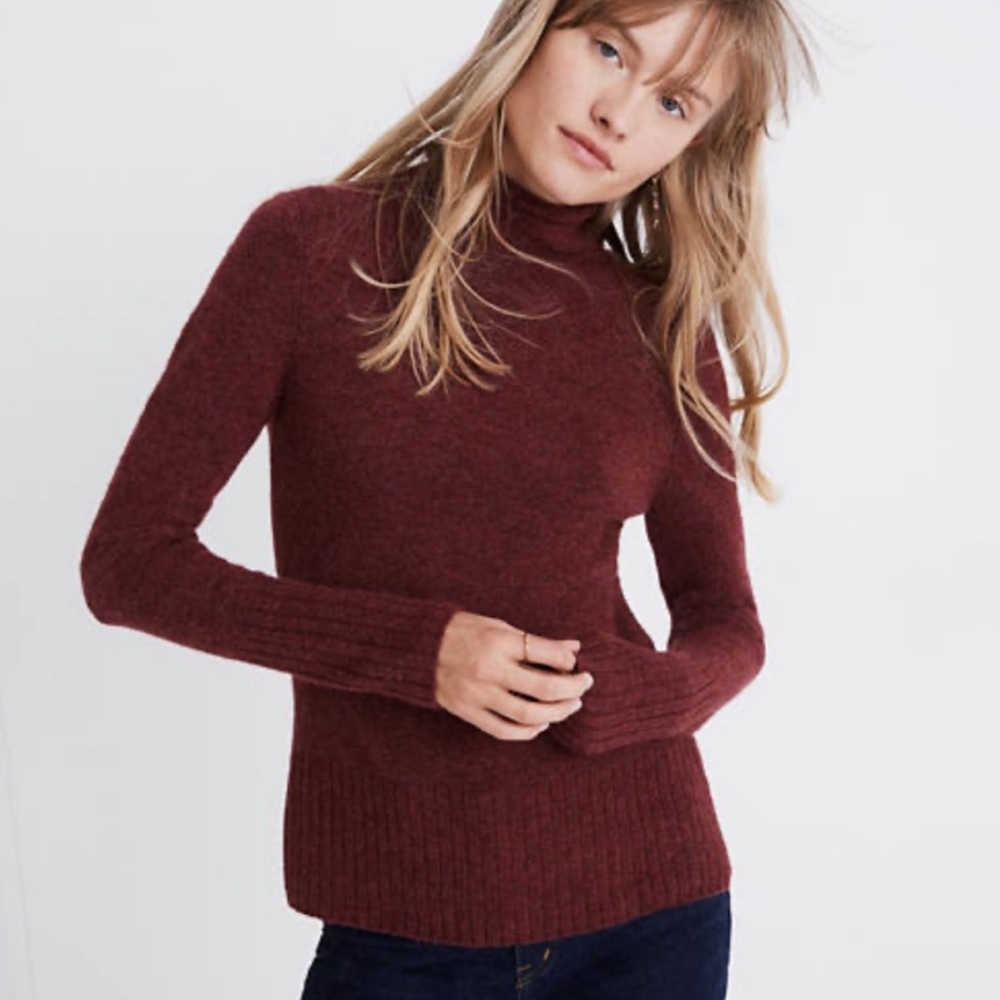 Madewell Burgundy Inland Sweater Small